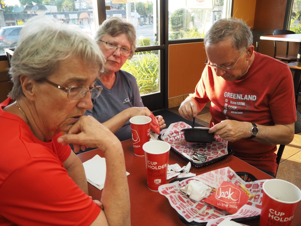 Abendessen im Jack in the Box